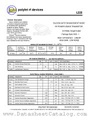 L225 datasheet pdf Polyfet RF Devices