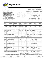P121 datasheet pdf Polyfet RF Devices