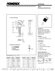 BCR20AM-8L datasheet pdf Powerex Power Semiconductors