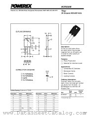 BCR30AM-12 datasheet pdf Powerex Power Semiconductors