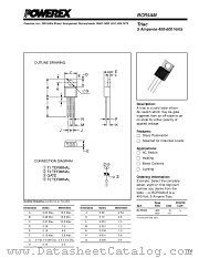 BCR5AM-8 datasheet pdf Powerex Power Semiconductors
