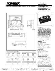 CM100DU-24H datasheet pdf Powerex Power Semiconductors