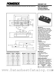 CM100DY-12H datasheet pdf Powerex Power Semiconductors
