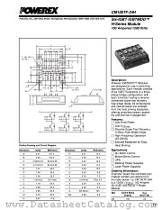CM100TF-24H datasheet pdf Powerex Power Semiconductors