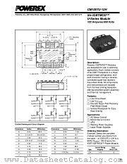 CM100TU-12H datasheet pdf Powerex Power Semiconductors