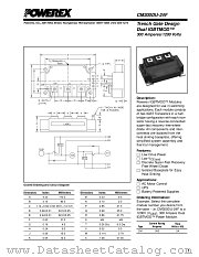 CM300DU-24F datasheet pdf Powerex Power Semiconductors