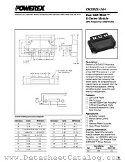 CM300DU-24H datasheet pdf Powerex Power Semiconductors