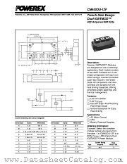 CM400DU-12F datasheet pdf Powerex Power Semiconductors