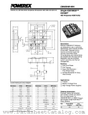 CM400HB-90H datasheet pdf Powerex Power Semiconductors