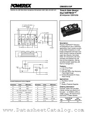 CM50DU-24F datasheet pdf Powerex Power Semiconductors