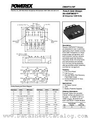 CM50TU-24F datasheet pdf Powerex Power Semiconductors