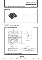 CM600E2Y-34H datasheet pdf Powerex Power Semiconductors