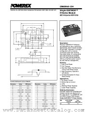 CM600HA-12H datasheet pdf Powerex Power Semiconductors