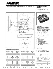 CM600HB-90H datasheet pdf Powerex Power Semiconductors