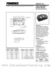 CM600HU-12H datasheet pdf Powerex Power Semiconductors