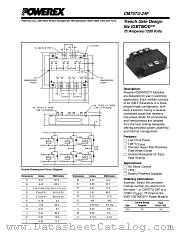 CM75TU-24F datasheet pdf Powerex Power Semiconductors