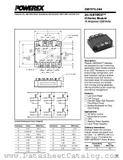 CM75TU-24H datasheet pdf Powerex Power Semiconductors