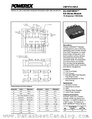CM75TU-34KA datasheet pdf Powerex Power Semiconductors
