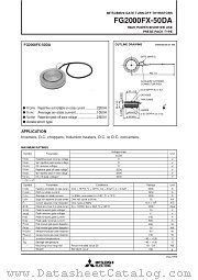 FG2000FX-50DA datasheet pdf Powerex Power Semiconductors