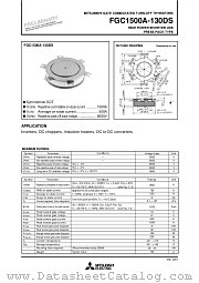 FGC1500A-130DS datasheet pdf Powerex Power Semiconductors