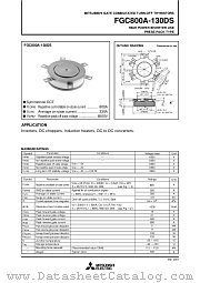 FGC800A-130DS datasheet pdf Powerex Power Semiconductors