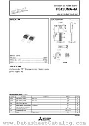 FS12UMA-4A datasheet pdf Powerex Power Semiconductors