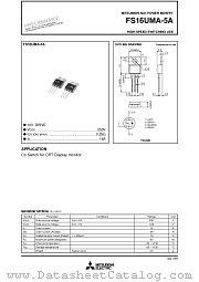 FS16UMA-5A datasheet pdf Powerex Power Semiconductors