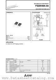 FS20KMA-5A datasheet pdf Powerex Power Semiconductors