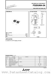 FS20UMA-5A datasheet pdf Powerex Power Semiconductors