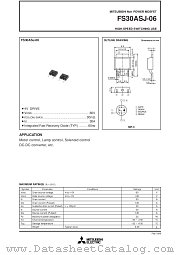 FS30ASJ-06 datasheet pdf Powerex Power Semiconductors