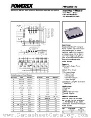 PM100RSD120 datasheet pdf Powerex Power Semiconductors