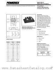 RM20TPM-2H datasheet pdf Powerex Power Semiconductors