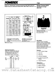 T7600230 datasheet pdf Powerex Power Semiconductors