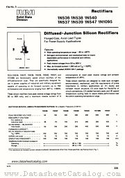 1N538 datasheet pdf RCA Solid State