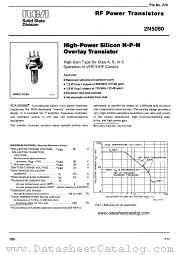 2N5090 datasheet pdf RCA Solid State