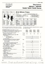 2N5441 datasheet pdf RCA Solid State