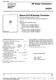 2N5913 datasheet pdf RCA Solid State