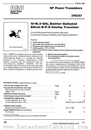 TA7995 datasheet pdf RCA Solid State