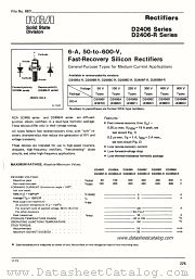 D2406D datasheet pdf RCA Solid State