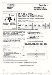D2520D datasheet pdf RCA Solid State