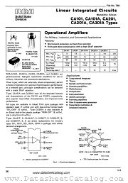CA201A datasheet pdf RCA Solid State