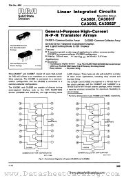 CA3081 datasheet pdf RCA Solid State