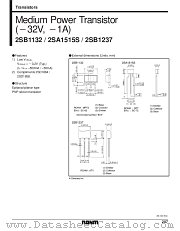 2SB1132 datasheet pdf ROHM