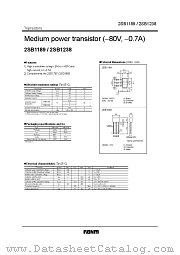 2SB1238 datasheet pdf ROHM