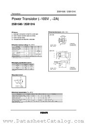 2SB1580 datasheet pdf ROHM