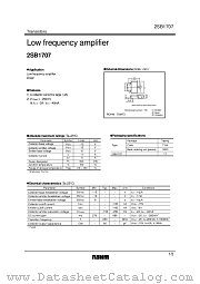 2SB1707 datasheet pdf ROHM