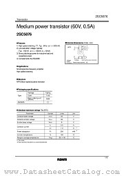 2SC5876 datasheet pdf ROHM