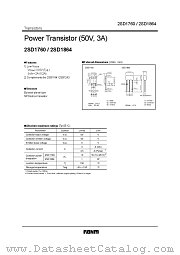 2SD1760 datasheet pdf ROHM