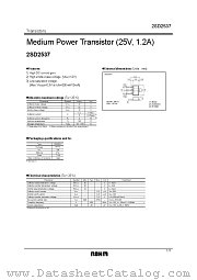 2SD2537 datasheet pdf ROHM