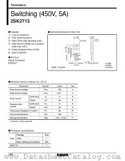 2SK2713 datasheet pdf ROHM